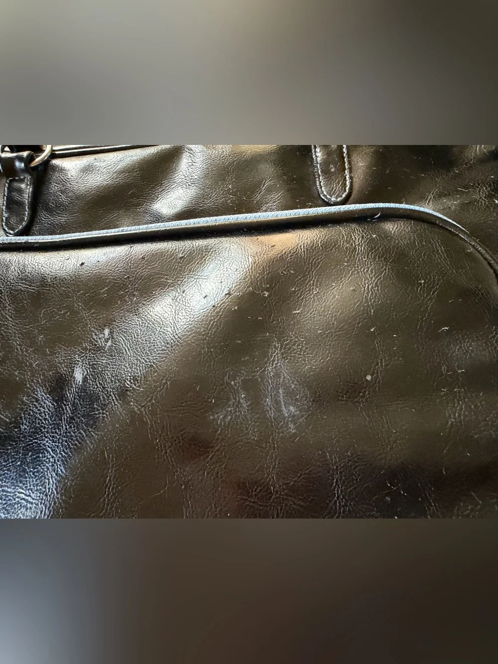 Studio C Black Laptop Tote with Front Zip Pocket
